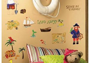 Giant Treasure Map Wall Decoration Mural 45 New Treasure Hunt Wall Decals Pirates Bedroom Stickers Kids Room Decorations