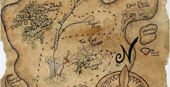 Giant Treasure Map Wall Decoration Mural Pirate Treasure Map