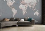 Giant Wall Map Mural 4 Piece Wallpaper Mural