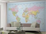 Giant Wall Map Mural World Map Wallpaper Mural