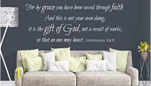Giant Wall Mural Decals Amazon Vinyl Wall Decal Ephesians 2 8 9 for by Grace