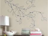 Giant Wall Mural Decals Silver Leaf Giant Peel and Stick Wall Decals with Pearls