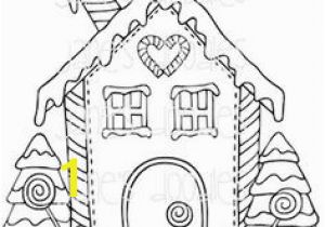 Gingerbread House Coloring Pages Christmas Gingerbread House Outline Projects to Try