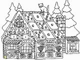Gingerbread House Coloring Pages for Adults Christmas Coloring Pages for Adults Gingerbread House 12