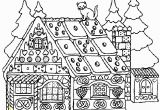 Gingerbread House Coloring Pages to Print Christmas Coloring Pages for Adults Gingerbread House 12