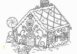 Gingerbread House Coloring Pages to Print Gingerbread Drawing Pencil Sketch Colorful Realistic Art