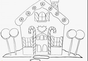 Gingerbread House Coloring Pages to Print Gingerbread House ornaments Modern Christmas ornament Coloring Page
