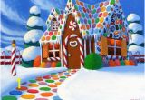 Gingerbread House Wall Mural Christmas Gingerbread House Painting at Artistrising