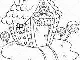 Gingerbread Man House Coloring Pages Hansel and Gretel Candy House Coloring Page Coloring Pages