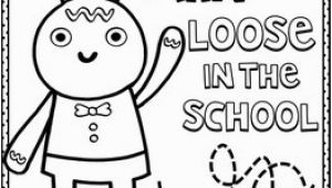 Gingerbread Man Loose In the School Coloring Page Gingerbread Man Loose In the School by Laura Murray Book