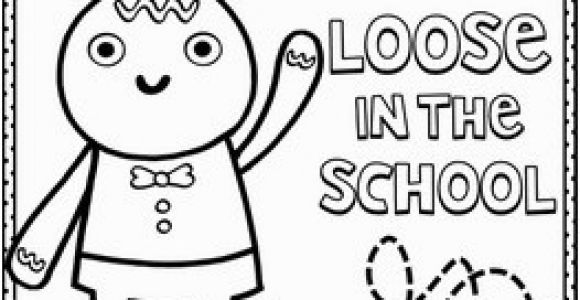 Gingerbread Man Loose In the School Coloring Page Gingerbread Man Loose In the School by Laura Murray Book