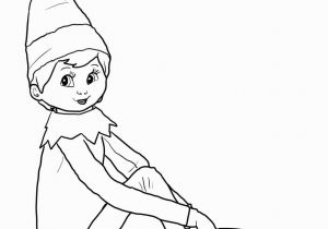 Girl Elf On the Shelf Coloring Pages Elf On the Shelf Coloring Page