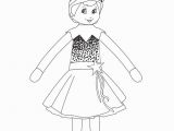 Girl Elf On the Shelf Coloring Pages Girl Elf On the Shelf Coloring Page She S Ready for the