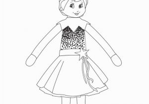 Girl Elf On the Shelf Coloring Pages Girl Elf On the Shelf Coloring Page She S Ready for the