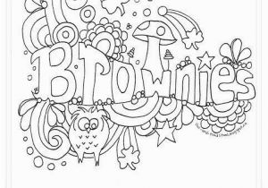 Girl Scout Brownie Coloring Pages Poster