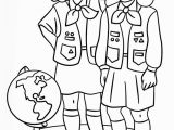 Girl Scout Coloring Pages for Juniors Brownie Girls Scout Coloring Page From Girl Scouts