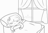 Girl Sleeping In Bed Coloring Page Coloring Girl Pages Sleeping 2020 Check More at S