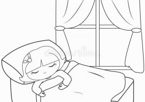 Girl Sleeping In Bed Coloring Page Coloring Girl Pages Sleeping 2020 Check More at S