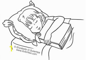 Girl Sleeping In Bed Coloring Page Dulemba Coloring Page Tuesday Book Sleep
