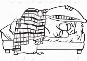 Girl Sleeping In Bed Coloring Page Sleepyhead Clipart 20 Free Cliparts