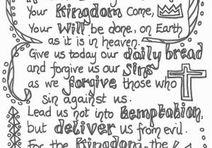 Glory Be Prayer Coloring Page Lord S Prayer Coloring Printables