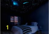 Glow In the Dark Ceiling Murals Night Sky Star Ceiling Moon Et Shooting Stars Glow In