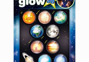 Glow In the Dark Space Wall Mural Cosmic Glow In the Dark 3d Planets Set