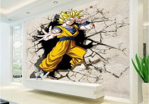 Glow In the Dark Wall Murals for Sale Dragon Ball Wallpaper 3d Anime Wall Mural Custom Cartoon