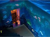 Glowing Murals for Walls Under the Sea Glow In the Dark Mural at A Private Residence