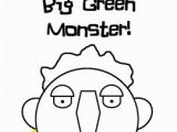 Go Away Big Green Monster Coloring Page Big Green Monster Ed Emberley Printable by Littlecub