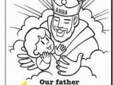 God is Our Father Coloring Pages Our Father Colouring Page Sunday School Prayer