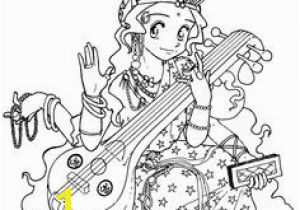 Goddess Saraswati Coloring Pages 131 Best à¤¸à¤°à¤¸à¥à¤µà¤¤à¥ à¤µà¥à¤£à¤¾ SaraswatÄ VÄ Na Images