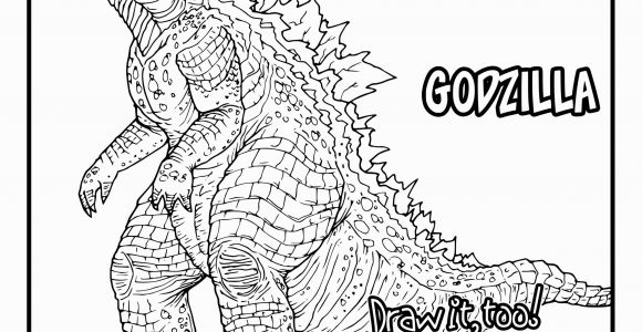 Godzilla King Of the Monsters Coloring Pages 2019 Godzilla An Enormous Destrructive Coloring Pages Printable