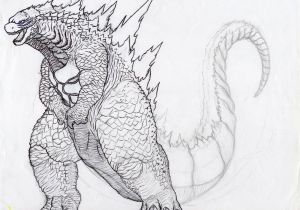 Godzilla King Of the Monsters Coloring Pages Godzilla Coloring Page 2014 Coloring Home