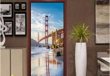 Golden Gate Bridge Wall Mural Amazon Pbldb 77x200cm 3d Golden Gate Bridge Door