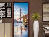 Golden Gate Bridge Wall Mural Amazon Pbldb 77x200cm 3d Golden Gate Bridge Door