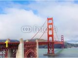 Golden Gate Bridge Wall Mural Panoramic View Golden Gate Bridge San Francisco