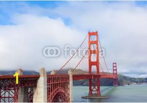 Golden Gate Bridge Wall Mural Panoramic View Golden Gate Bridge San Francisco