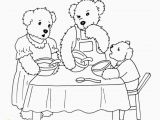 Goldilocks and the Three Bears Coloring Page Goldilocks and the Three Bears Coloring Page at