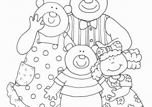 Goldilocks and the Three Bears Coloring Page Goldilocks and the Three Bears Mask Templates Sketch