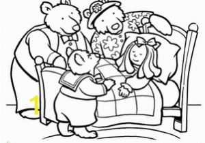Goldilocks and the Three Bears Coloring Pages Preschool Color Goldilocks and the Three Bears