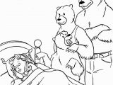 Goldilocks and the Three Bears Coloring Pages Preschool Goldilocks and the Three Bears Coloring Sheet Fairytale