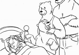 Goldilocks and the Three Bears Coloring Pages Preschool Goldilocks and the Three Bears Coloring Sheet Fairytale