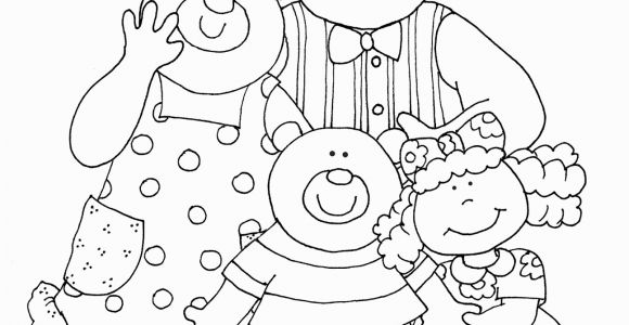 Goldilocks and the Three Bears Coloring Pages Preschool Goldilocks and the Three Bears