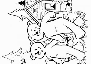 Goldilocks and the Three Bears Coloring Pages Preschool Goldilocks Coloring Page