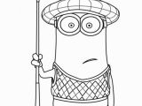 Golf Bag Coloring Page Kevin is One Of the Gru S Minions and He is Often Wearing His Golf