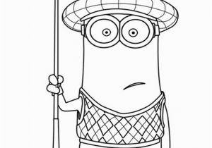 Golf Bag Coloring Page Kevin is One Of the Gru S Minions and He is Often Wearing His Golf