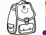 Golf Bag Coloring Page School Bag Drawing at Getdrawings