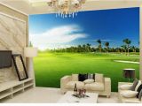 Golf Mural Wallpaper 3d Wallpaper 3d Angepasst Tapete Golf Wiese Landschaft Wandmalereien