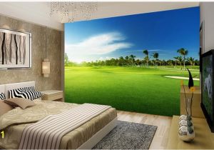 Golf Mural Wallpaper 3d Wallpaper 3d Angepasst Tapete Golf Wiese Landschaft Wandmalereien
